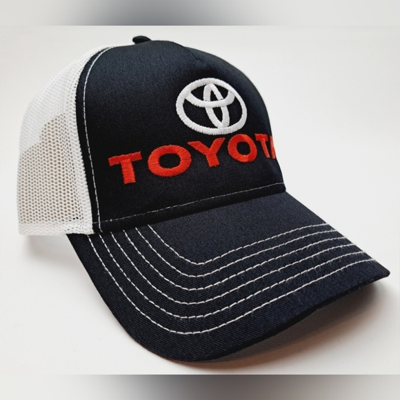 Toyota Racing TRD GRMN PRO TEQ Retro Vintage Style Embroidered Trucker Hat Cap - Picture 2 of 5
